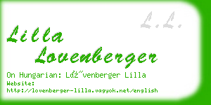 lilla lovenberger business card